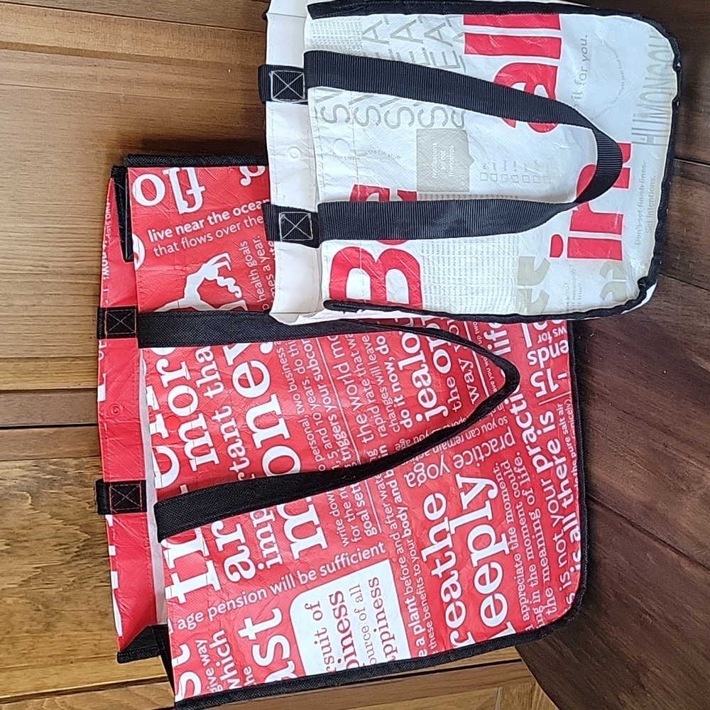 Lululemon Reuseable Shopping Tote Bags Bundle of 2